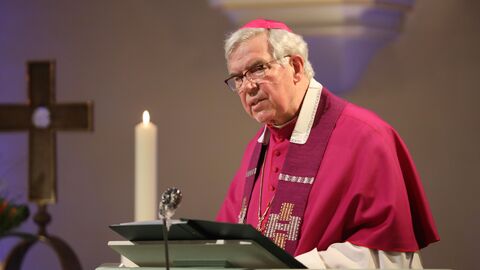 Weihbischof Prof. Dr. Karlheinz Diez bei Gedenkfeier, Volkmarsen