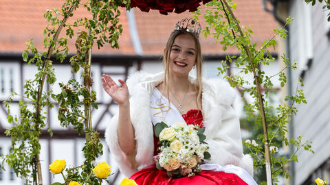 Festzug zum Abschluss des 61. Hessentags in Fritzlar