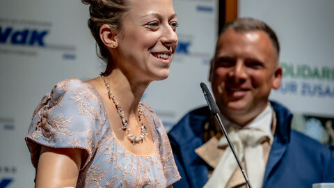 Das Hessentagspaar auf dem Landestreffen des VdK